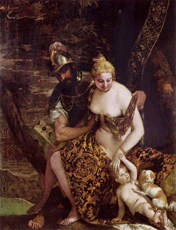 Paolo Veronese Mars and Venus with Cupid and a Dog China oil painting art